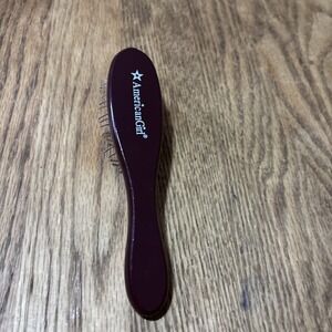 American Girl Doll Wooden Hair Brush Dark Brown Collectible Metal Bristles
